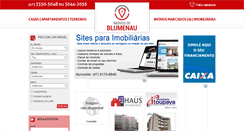 Desktop Screenshot of imoveisdeblumenau.com.br