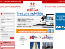 Tablet Screenshot of imoveisdeblumenau.com.br